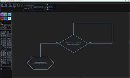Cosmos-diagram - Простой и удобный редактор блок-схем